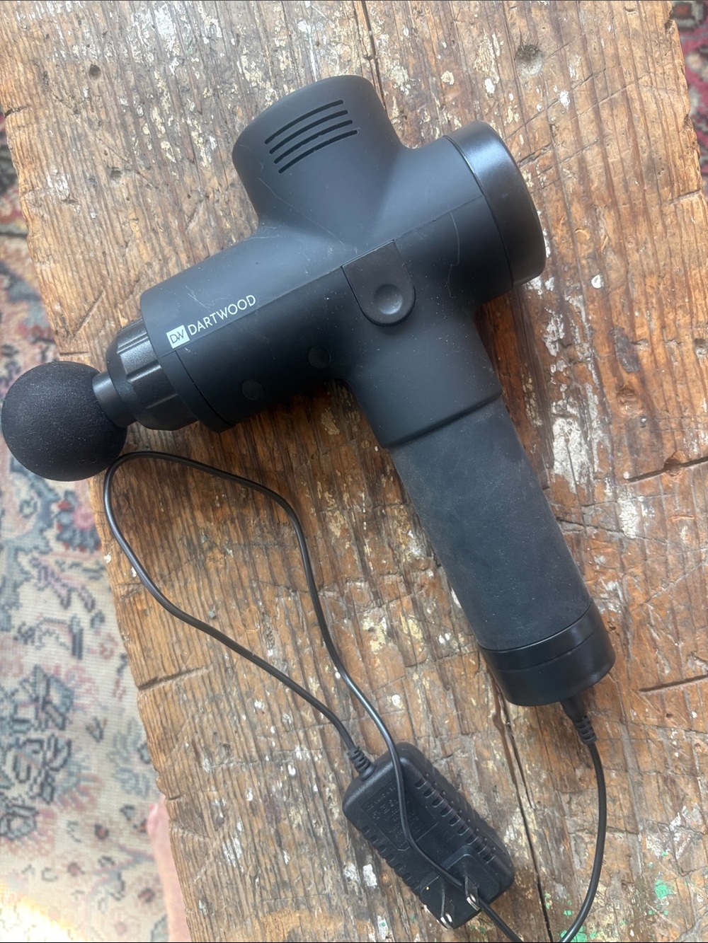 Black Percussion Massage Gun - Powerful Handheld Muscle Massager